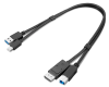 ThinkStation mDP + USB-A 3.0 to DP + USB-B 3.0 Dual Head Cable
