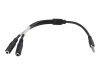 C2G 6in 4-pin 3.5mm Microphone and Headphone Breakout Adapter Y-Cable – headset adapter – 6 in