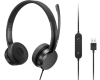 Lenovo USB-A Wired Stereo On-Ear Headset (with Control Box)