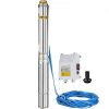 VEVOR Well Pump 1.5 HP Submersible Well Pump 390ft Head 24GPM Stainless Steel Deep Well Pump for Industrial and Home Use
