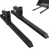 VEVOR Pallet Forks 2000 Lbs Clamp On Tractor Bucket Forks 46.9″ Total Length, Heavy Duty Front Loader Forks, Fork Attachment for Skid Steer, Loader Bucket