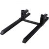 VEVOR Pallet Forks 43″ 2000 Lbs Max, Clamp On Tractor Bucket Forks with Adjustable Stabilizer Bar, Heavy Duty Front Loader Forks 60″ Total Length, Fork Attachment for Skid Steer,Loader Bucket