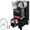 VEVOR Cup Sealing Machine 95mm Bubble Tea Machine Automatic 500-650 cups/h Cup Sealer Black With Digital Control for Sealing PP PET Paper Cups
