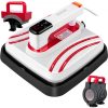 VEVOR Heat Press 10 x 10 Inch Easy Press 3 in 1 800W Portable Red Mini Press Easy Mini Press Vibration Function Heat Press Machine for DIY Mugs, Caps, and T-Shirts with Double-Tube Heating