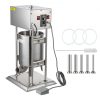 VEVOR Electric Sausage Stuffer 30L Capacity, Vertical Meat Stuffer Maker Variable Speed, Stainless Steel Sausage Filler Machine with 5 Filling Funnels for Home Restaurant Use