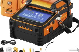 VEVOR AI-9 Fiber Fusion Splicer with 5 Seconds Splicing Time Melting 15 Seconds Heating 7800mah Fusion Splicer Machine Optical Fiber Cleaver Kit for Optical Fiber & Cable Projects