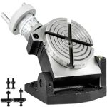 VEVOR Rotary Table 4inch/100mm Horizontal Vertical Rotary Table 4-Slot Rotary Table for Milling Machine MT-2 Rotary Table for Milling 360 Degrees Precision Rotary Table