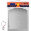 VEVOR Gray Automatic Chicken Coop Door, Auto Close, Gear Lifter Galvanized Poultry Gate with Evening and Morning Delayed Opening Timer & Light Sensor, Battery Powered LCD Screen, for Duck