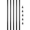VEVOR Deck Balusters, 101 Pack Metal Deck Spindles, 26″x0.75″ Staircase Baluster with Screws, Aluminum Alloy Deck Railing for Wood and Composite Deck, Circle Baluster for Outdoor Stair Deck Porch