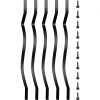 VEVOR Deck Balusters, 51 Pack Metal Deck Spindles, 32.25″x1″ Staircase Baluster with Screws, Aluminum Alloy Deck Railing for Wood and Composite Deck, Stylish Baluster for Outdoor Stair Deck Porch