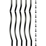VEVOR Deck Balusters, 51 Pack Metal Deck Spindles, 32.25″x1″ Staircase Baluster with Screws, Aluminum Alloy Deck Railing for Wood and Composite Deck, Stylish Baluster for Outdoor Stair Deck Porch