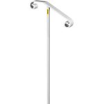 VEVOR Single Post Handrail Wrought Iron Post Mount Step Grab Supports in Ground Long Post Fits 1 or 2 Steps Grab Rail Single Post Railing