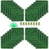 VEVOR Artificial Boxwood Panel UV 24pcs Boxwood Hedge Wall Panels Artificial Grass Backdrop Wall 20″ X 20″ 4 cm Green Grass Wall Fake Hedge for Decor Privacy Fence Indoor Outdoor Garden Backyard
