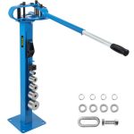 VEVOR YP-38 Metal Bender 1″-3″ Flat Bar Square Rod Bending 7 Dies w/ Floor Stand