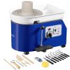 VEVOR Pottery Wheel, 11in Ceramic Wheel Forming Machine, Adjustable 0-300RPM Speed Handle and Foot Pedal Control, ABS Detachable Basin Sculpting Tool Apron Accessory Kit for Work Art Craft DIY 350W