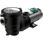 VEVOR Pool Pump, 1.5 HP 1100W In/Ground Swimming Pool Pump w/4980 GPH Max Flow, Pool Pump Motor w/Strainer Basket for Clean Swimming Pool Water 1.5″ NPT Inlet/Outlet Pool Filter Pump with 6.6 ft Cord