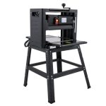 VEVOR Thickness Planer 12.5 inch Wood Planer Foldable 1500W Thickness Planer Woodworking 315″/min Feed Rate Double Cutter Benchtop Thickness Planer with Dust Exhaust Interface Stand for Woodworking