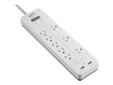 APC Home Office SurgeArrest 8 Outlets with 2 USB Charging Ports (5V, 2.4A in total), 120V White