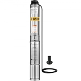 164ft 0.5hp Deep Well Pump Submersible 25.5GPM Underwater 304 Stainless Steel