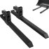 VEVOR Pallet Forks 43″ 2000 Lbs Max, Clamp On Tractor Bucket Forks with Adjustable Stabilizer Bar, Heavy Duty Front Loader Forks 60″ Total Length, Fork Attachment for Skid Steer,Loader Bucket