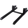 VEVOR Pallet Forks 43″ 2000 Lbs Max, Clamp On Tractor Bucket Forks with Adjustable Stabilizer Bar, Heavy Duty Front Loader Forks 60″ Total Length, Fork Attachment for Skid Steer,Loader Bucket