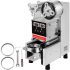 VEVOR Commercial Slushy Machine, 15L x 3 Tank Frozen Drink Machine, 110V, 1800W Commercial Margarita Machine Stainless Steel, Suitable for Supermarkets, Cafes, Restaurants, Snack Bar