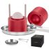 VEVOR Ice Ball Press Kit, Aircraft Al Alloy Ice Press with Ice Block Mold, Large Mat, Tong, Drip Tray, One Glass, Round Ice Ball Maker 2.4″/60 mm Ice Sphere, for Whiskey, Cocktail on Party & Holiday
