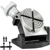 VEVOR Rotary Table 4inch/100mm Horizontal Vertical Rotary Table 4-Slot Rotary Table for Milling Machine MT-2 Rotary Table for Milling 360 Degrees Precision Rotary Table