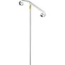 VEVOR Single Post Handrail Wrought Iron Post Mount Step Grab Supports in Ground Long Post Fits 1 or 2 Steps Grab Rail Single Post Railing