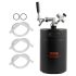 VEVOR Bio Pressure Pond Filter, Up to 2000 Gallons, with 13W UV-C Light, 1840 GPH, Pressurized Biological Pond Filter System Filtration Equipment for Fountain Pool, Koi Fish Aquarium Tank Garden Water