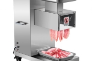 VEVOR 110V Commercial Meat Cutter Machine 1100LB/H Electric Meat Cutting Machine 750W Commercial Meat Slicer 3mm Blade Restaurant Food Slicer Stainless Steel For Kitchen Restaurant Supermarket