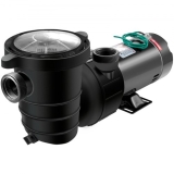 VEVOR Pool Pump, 1.5 HP 1100W In/Ground Swimming Pool Pump w/4980 GPH Max Flow, Pool Pump Motor w/Strainer Basket for Clean Swimming Pool Water 1.5″ NPT Inlet/Outlet Pool Filter Pump with 6.6 ft Cord